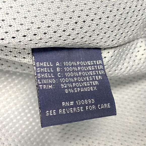 PGA TOUR Men's Red Grey Colorblock Hooded Full Zip Windbreaker Golf Jacket US S - Picture 11 of 11